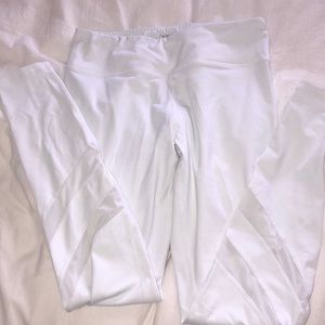 White workout leggings